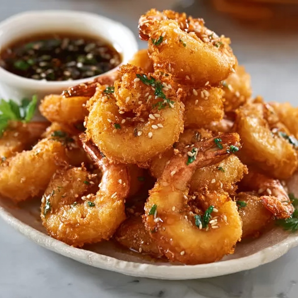 Hot Honey Fried Shrimp Recipe - Recipe Image