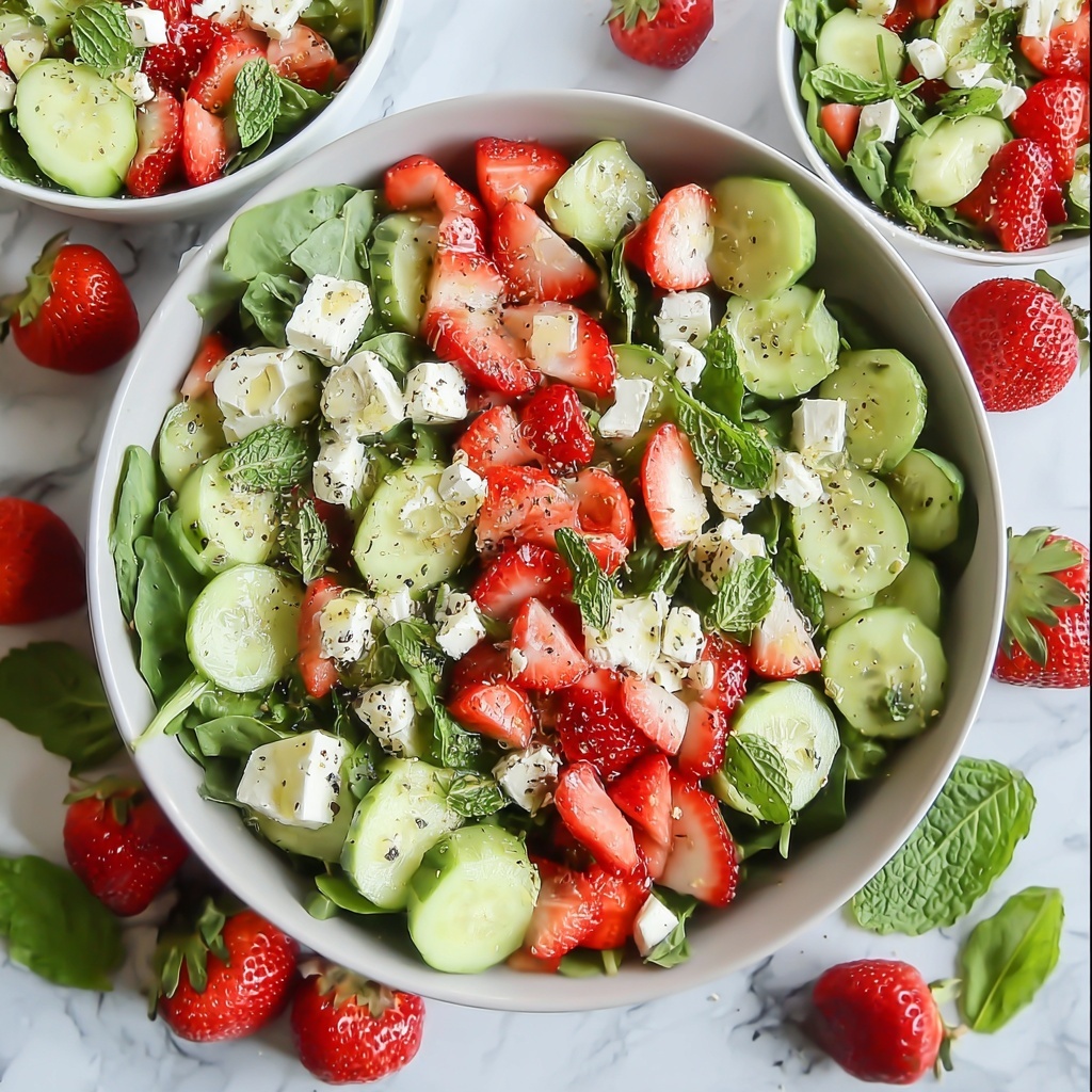Refreshing Strawberry Cucumber Salad for Your Summer Feasts Recipe - Recipe Image