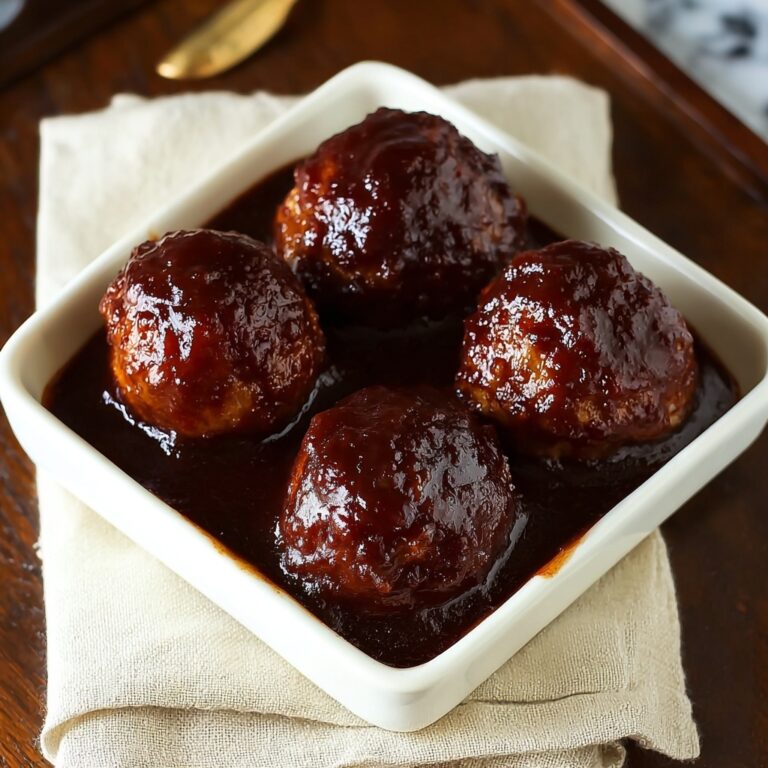 Savory Meatloaf Meatballs with Irresistible Glaze Recipe