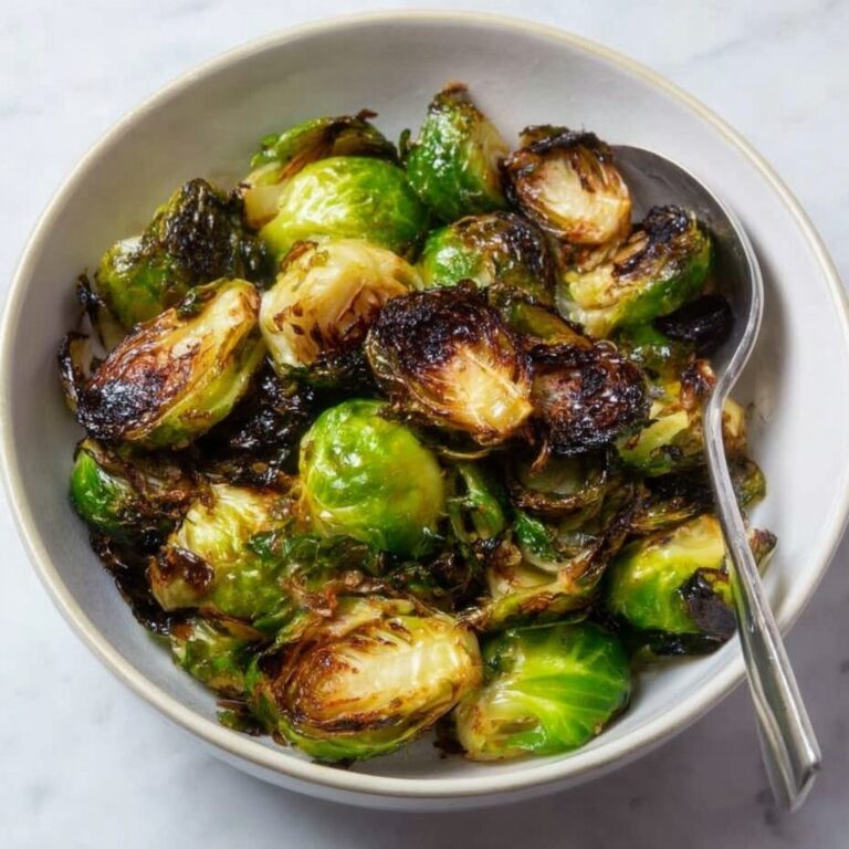 Roasted Brussels Sprouts with Balsamic Vinegar & Honey Recipe