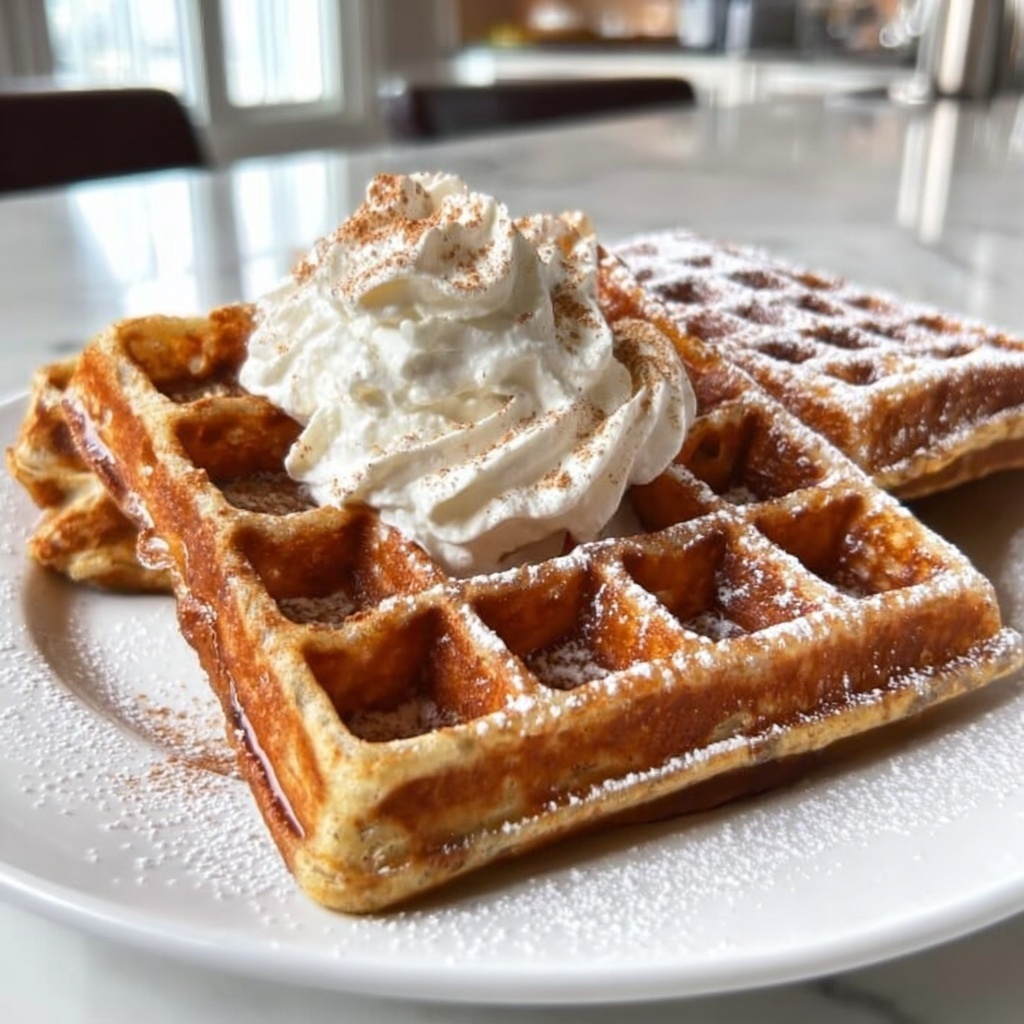 Eggnog Waffles: 5 Festive Flavors to Savor This Holiday Recipe - Recipe Image