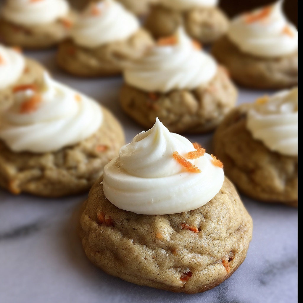 Carrot Cake Cookies with Cream Cheese Frosting Recipe - Recipe Image