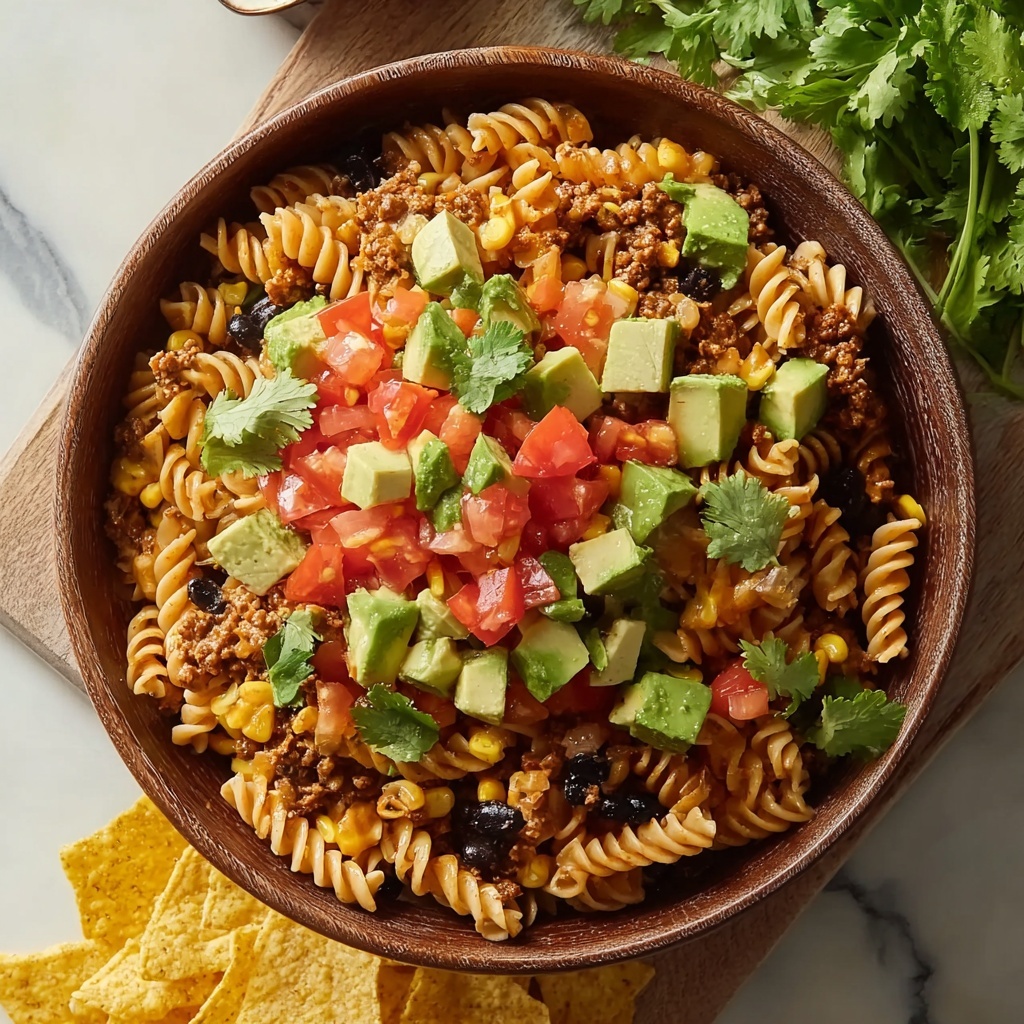 Taco Pasta Salad: A Fun, Flavorful Dinner Game Changer Recipe - Recipe Image