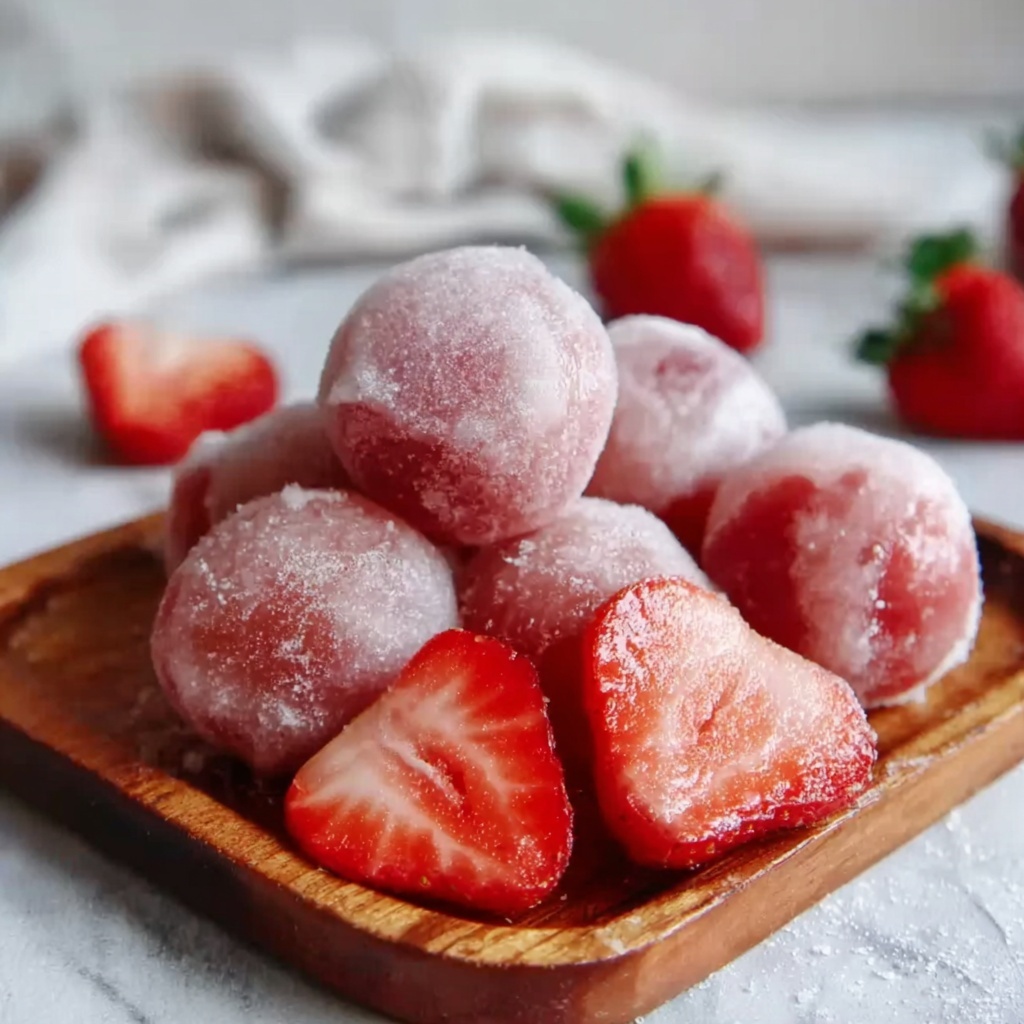 Strawberry Mochi Recipe - Recipe Image