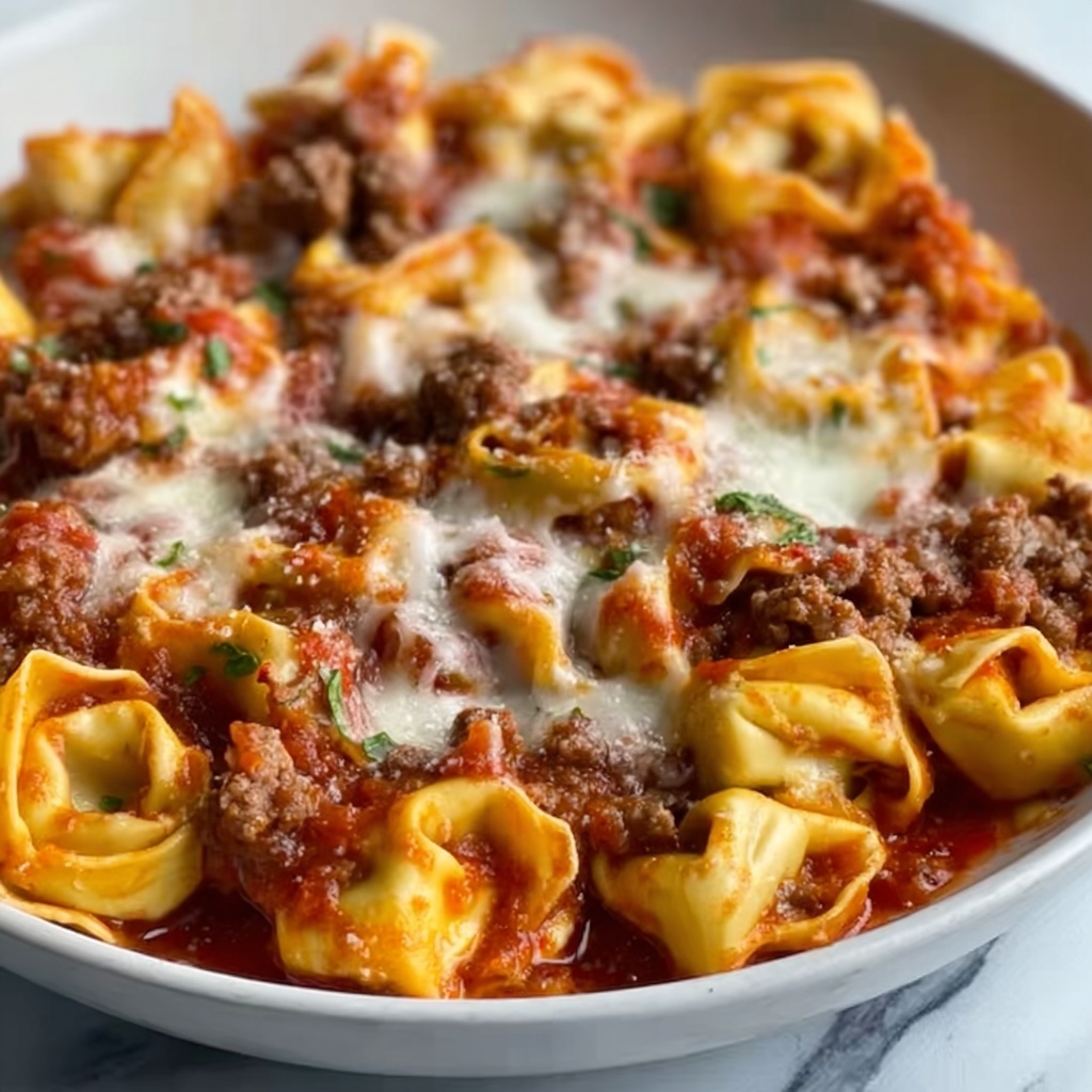 Meat Lovers Pizza Tortellini Recipe - Recipe Image