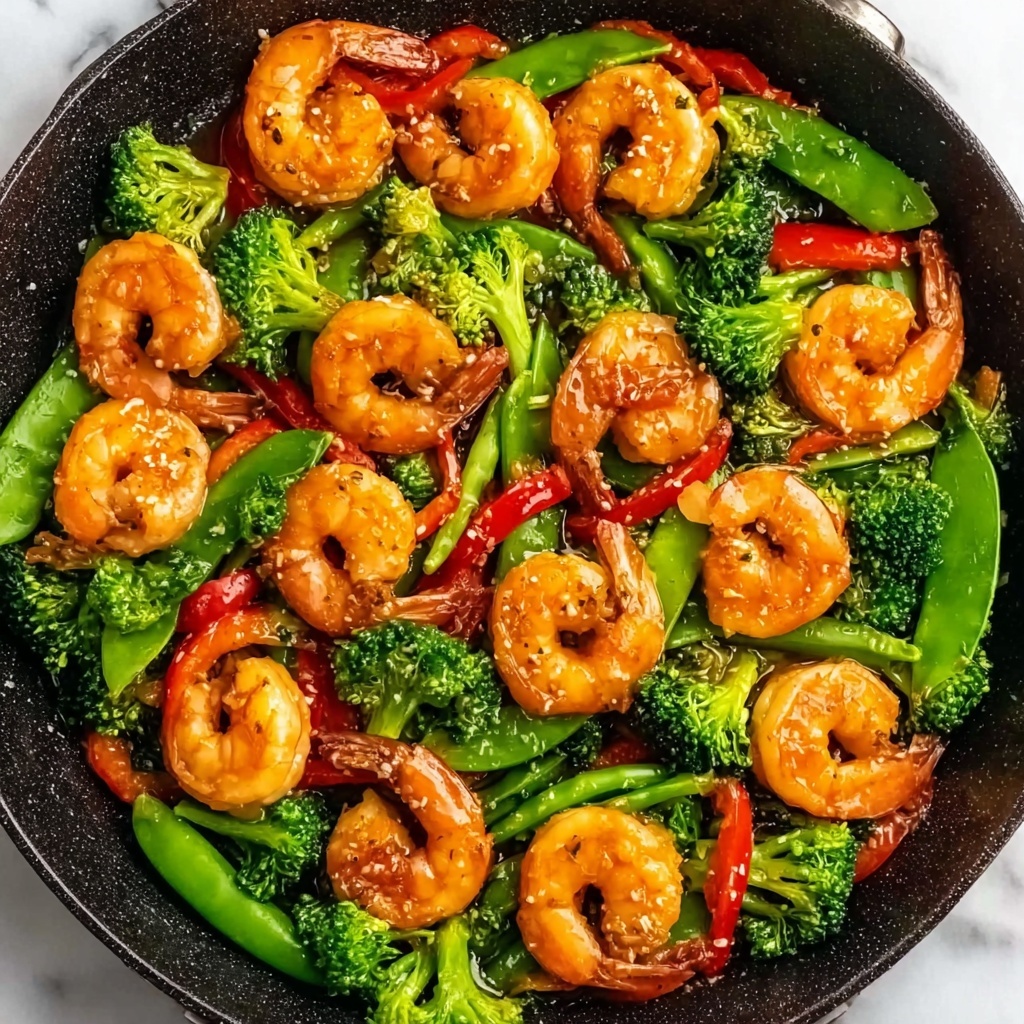 Honey Garlic Shrimp Stir Fry Recipe - Recipe Image