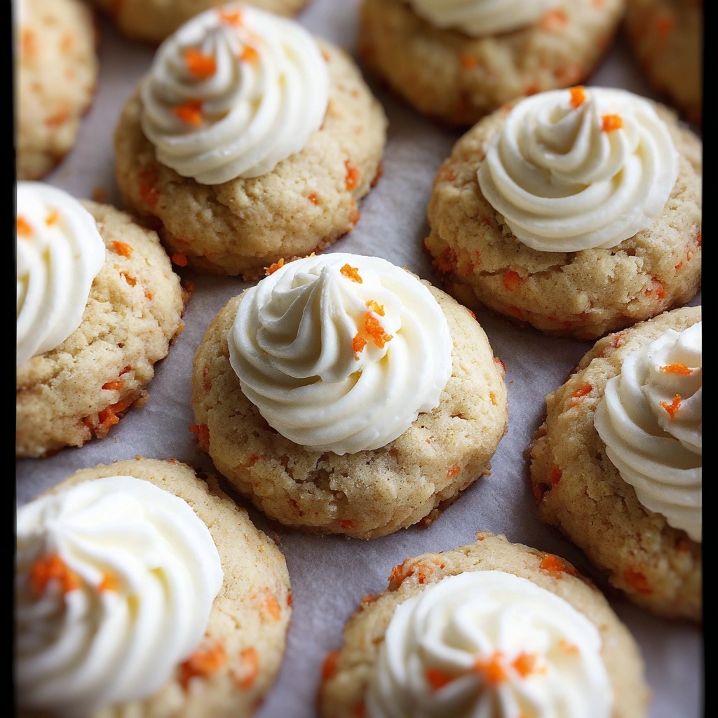 Carrot Cake Cookies with Cream Cheese Frosting Recipe - Recipe Image